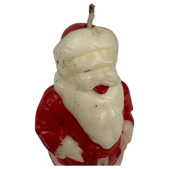 2 Vintage Santa Claus Wax Candle Figures By Tavern 4.5” Tall Christmas Novelty 2 - Picture 8 of 11